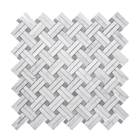 Apollo Tile Sample, Miele Beige & White Hexagon 11.5"x10.5" Marble Mosaic Tile APLKB99G01EC25 Sample